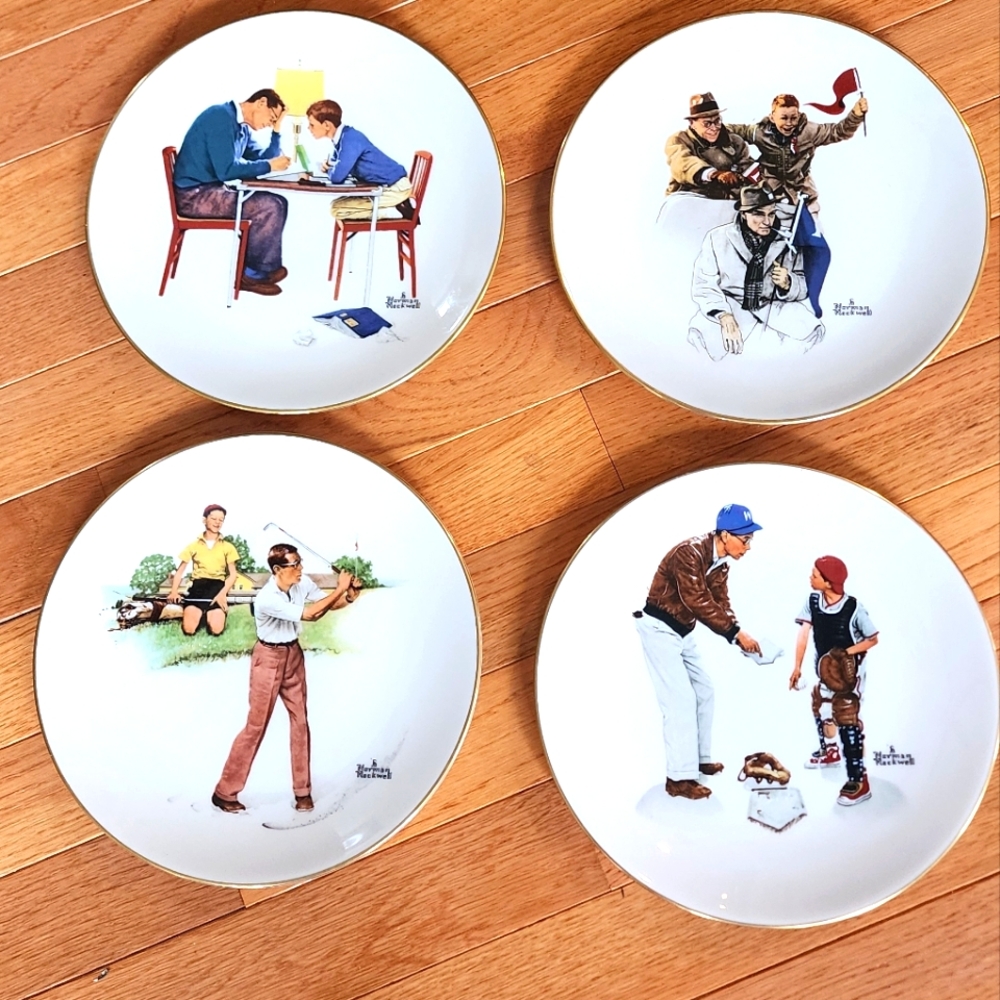 Vintage Norman Rockwell ~ Gorham Fine China ~ Four Seasons
